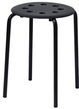 IKEA Dotted Stool, red/white45 cm