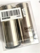 IKEA Salt/pepper shaker, set of 2, stainless steel