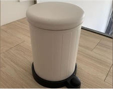 IKEA Waste bin, white/grey4 l