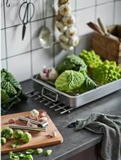 IKEA LAMPLIG Trivet, stainless steel, 50x28 cm