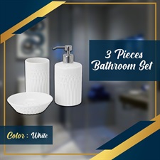 IKEA 3-piece bathroom set, white
