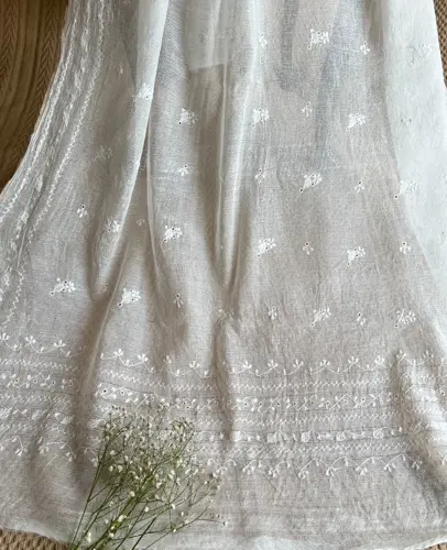 White Cottonet Dupattas