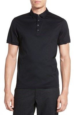 Short Sleeve Button Down Polo