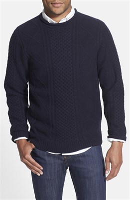 Cable Knit Roll Neck Sweater