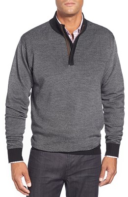 Quarter Zip Merino Wool Sweater
