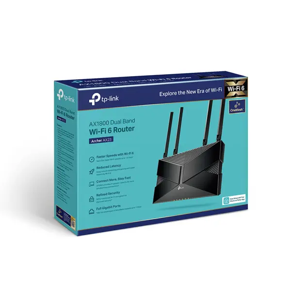 TP-Link Archer AX23 AX1800 Dual-Band Wi-Fi 6 Router (OFDMA, MU-MIMO, Long-Range Coverage)
