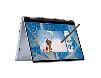 Dell Inspiron 7440 2-in-1 - Core 5 120U, 8GB RAM, 512GB SSD, 14" FHD X360 Touch, Fingerprint Reader, Backlit Keyboard, Windows 11 - Ice Blue