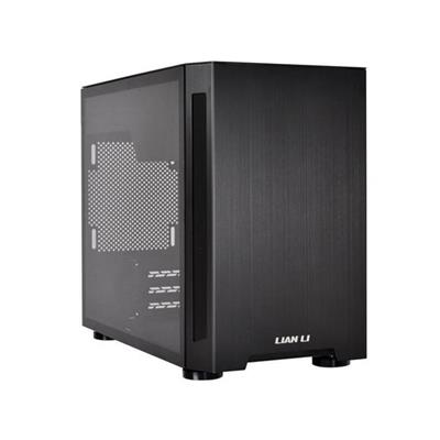LIAN LI TU150 ALUMINUM TEMPERED GLASS ITX CASE – BLACK COLOR
