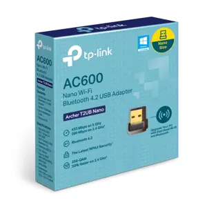 TP-Link Archer T2UB Nano AC600 Wi-Fi & Bluetooth 4.2 USB Adapter – Compact Dual Wireless Adapter