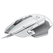 Logitech G502 X Gaming Mouse, Hero 25K Sensor, Wired, White