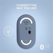Logitech Pebble M350 Wireless Mouse (Blueberry)