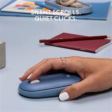 Logitech Pebble M350 Wireless Mouse (Blueberry)