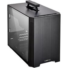 LIAN LI TU150 ALUMINUM TEMPERED GLASS ITX CASE – BLACK COLOR