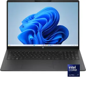 HP OmniBook 3 Laptop 16-bu0007dx – Intel® Core™ Ultra 7 255U, 16GB DDR5 RAM, 512GB SSD, 16" 2K IPS Touchscreen, Backlit Keyboard with NumPad, Windows 11, Glacier Gray 