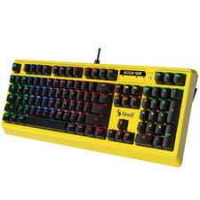 A4 Tech Bloody B810RC PUNK YELLOW Blue Switch Full Mechanical Keyboard