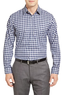 Trim Fit Check Dress Shirt
