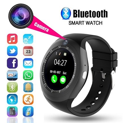 Smart Watch Y1S with SIM slot for iOS and Android with Camera 