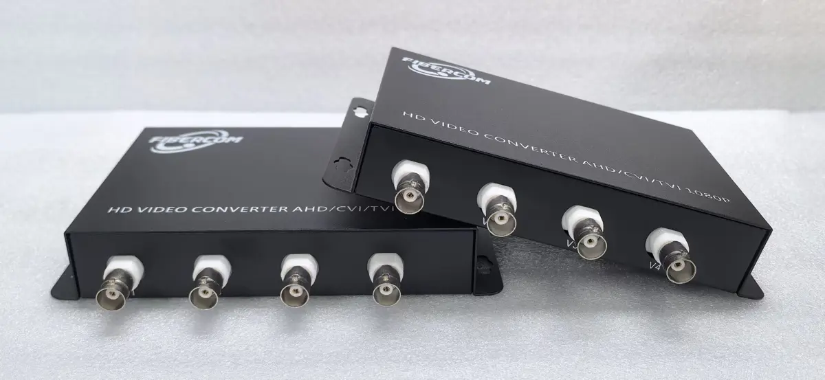 4 Port Video to Fiber Converter 1080P