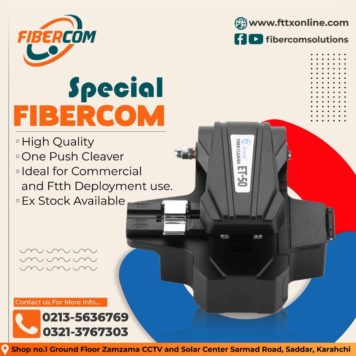 Fibercom ET50 one push cleaver