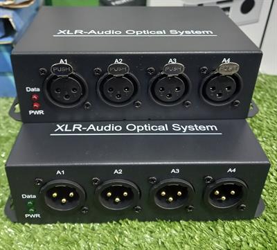 4 Channel XLR Audio to Fiber Converter