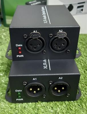 2 Channel XLR Audio to Fiber Converter