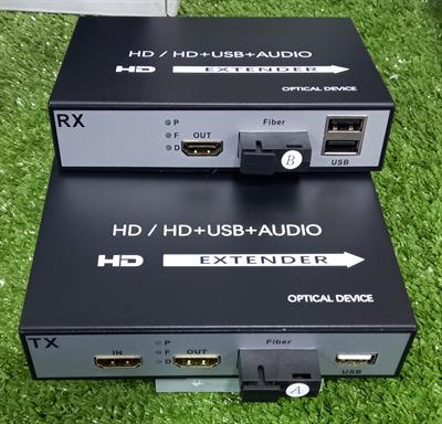 HDMI + USB to Fiber Media Converter