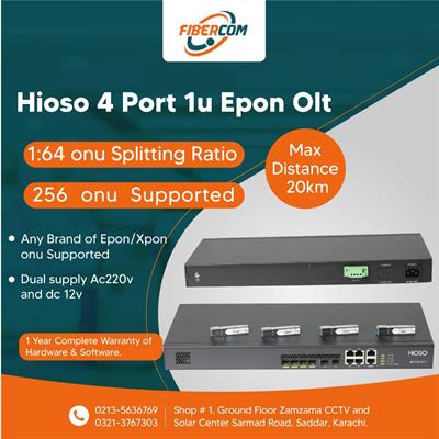 Hioso epon 4 port 1U OLT