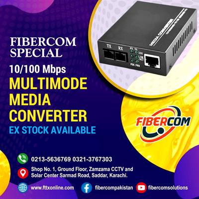 Multimode 100Mbps + 1 Lan Network Medai Converter