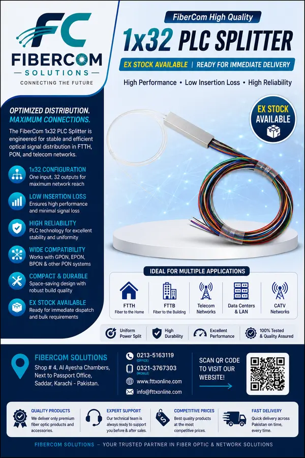 1x32 PLC Color Tube Splitter