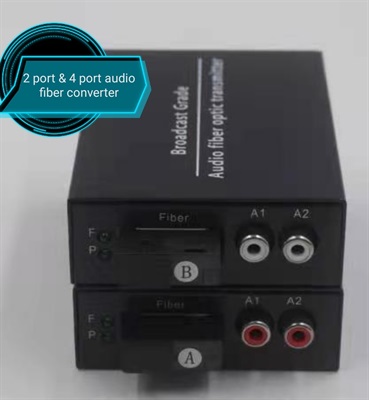 2 Port Audio Fiber Converter