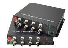 8 Port Video to Fiber Converter 1080P