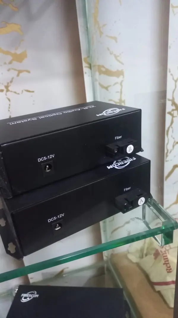 2 Channel Bidirectional XLR Audio to Fiber Converter