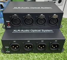4 Channel XLR Audio to Fiber Converter