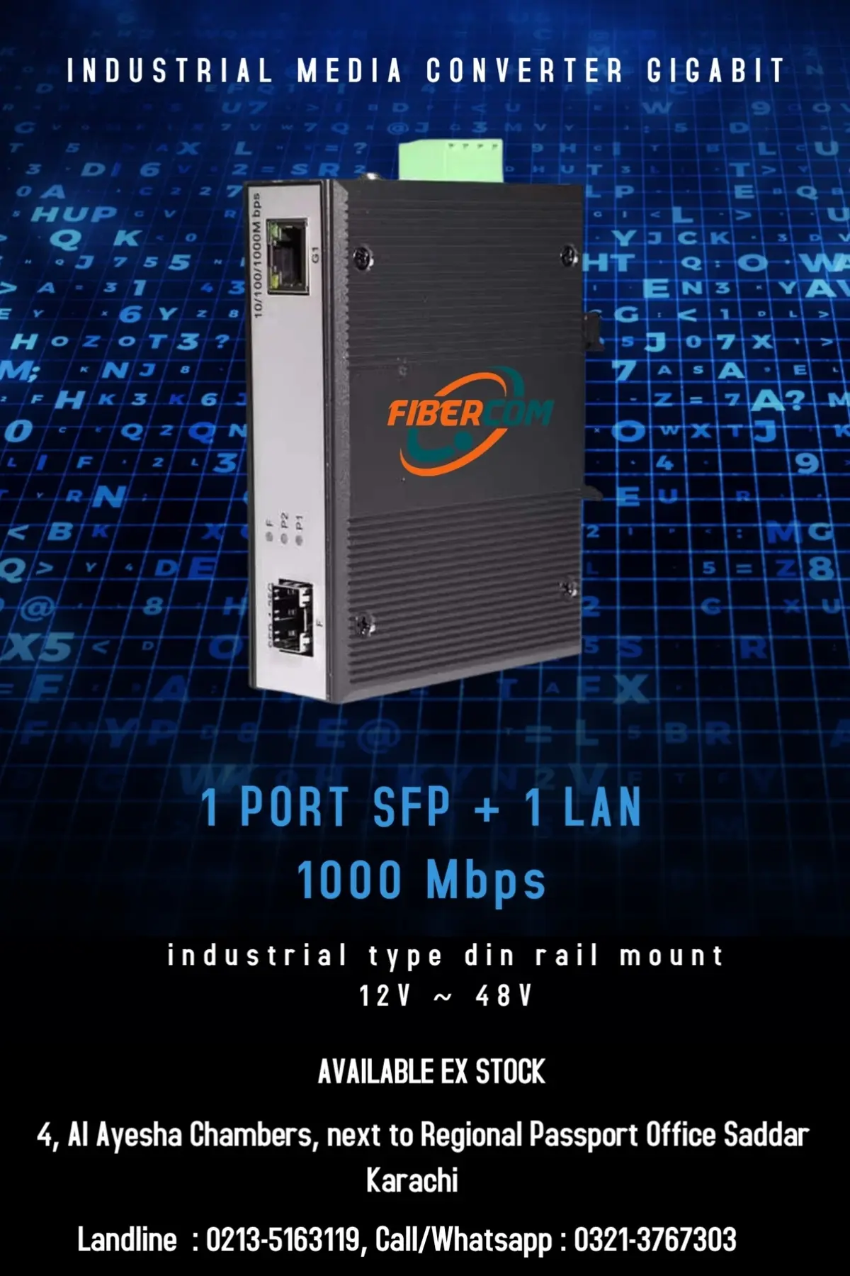Industrial 1SFP+1LAN Media