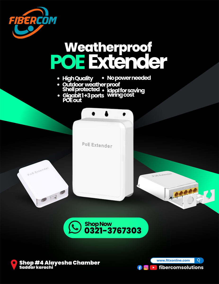 PoE Extender 1+3 Weatherproof