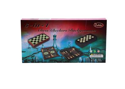 3 in 1 Chess/Checkers/Backgammon 