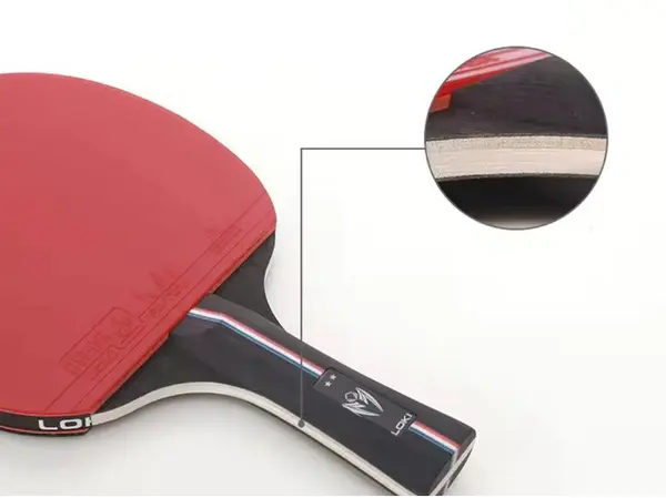 Loki Table Tennis Racket - Kirin 2-Star With Bag - Red/Black