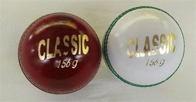 Crown Cricket Hard Ball (Pack of 6 balls) White
