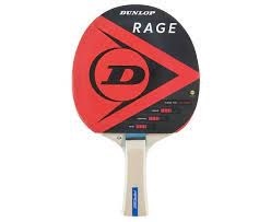 Dunlop Sports Dunlop Rage Table Tennis Bat TT Perfect for Beginners Black One Size