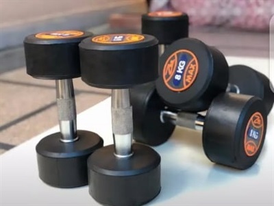 ZEE RUBBER COATED DUMBELLS (1Kg Pair)