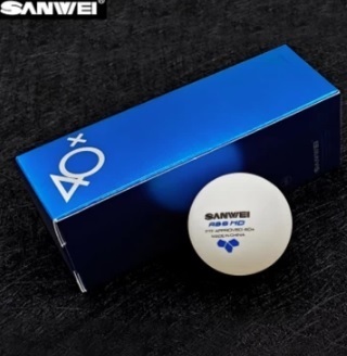 SANWEI ABS Club Table Tennis Ball 40+