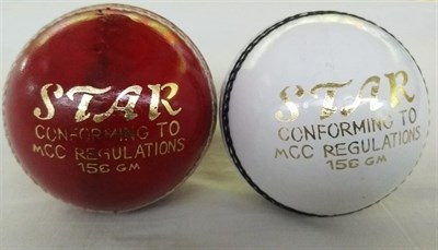 Star Cricket Hard Ball (Pack of 6 balls) Red