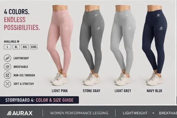 AuraX Leggings for Women Seamless High Waisted Full Length Workout Athletic Tights Compression Yoga Pants