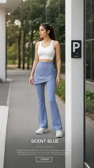 AuraX Yoga Skirt Trouser Workout Pant