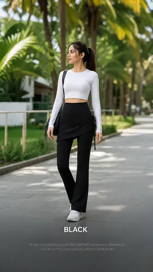 AuraX Yoga Skirt Trouser Workout Pant