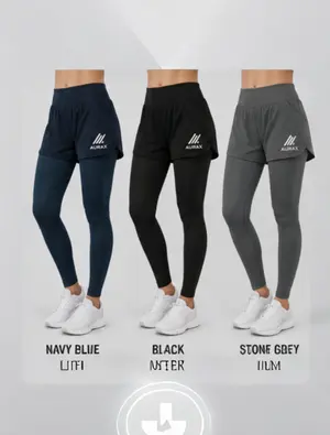AuraX Pants for Women Womens High Waist Workout Yoga Pants 2 in 1 Stretchy Athletic Running Fitness Jogger Leggings with Pockets