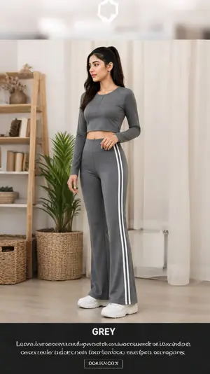 AuraX High Waisted Flare Leggings | Yoga Pants for Women with Side Stripe Design