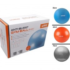 LiveUp Sports Anti Burst GYM Ball with Handpump – 65cm, LS3222
