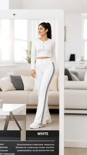 AuraX High Waisted Flare Leggings | Yoga Pants for Women with Side Stripe Design
