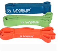 LIVEUP RESISTANCE BAND EXERCISE LATEX LOOP ORANGE LIGHT